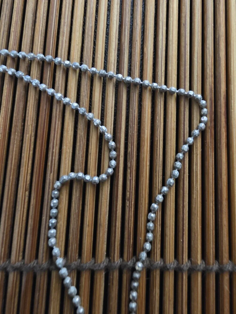 925 Silver Julia Ball Chain Necklace (Vintage)
